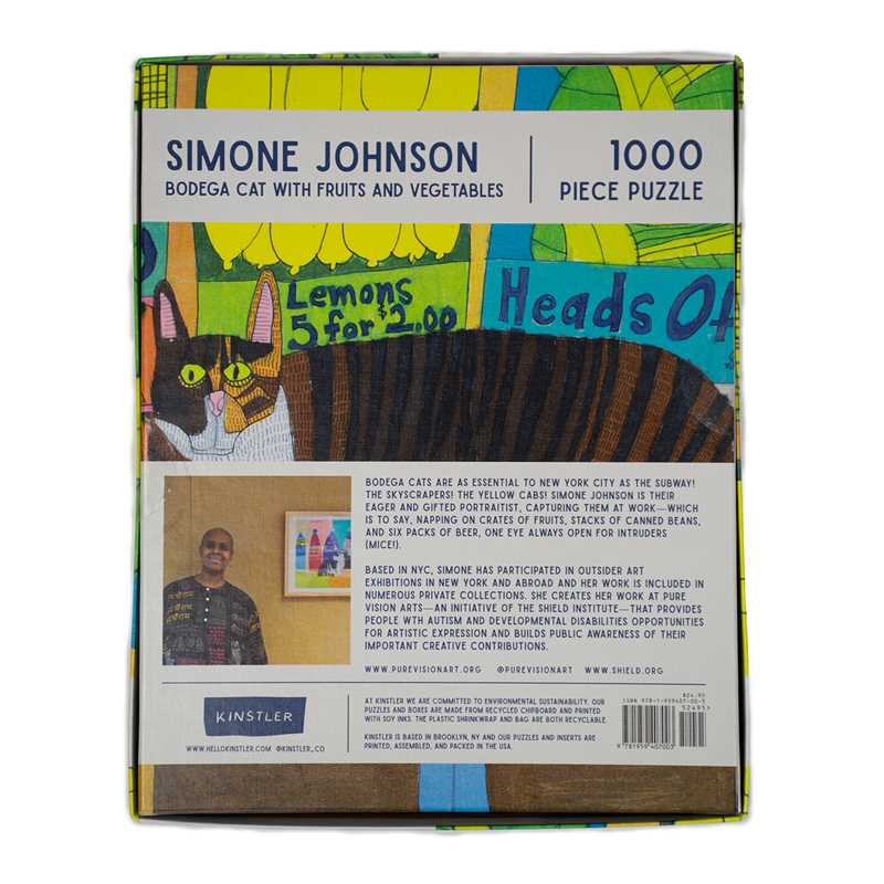 Bodega Cat with Fruits and Vegetables 1000PC Puzzle