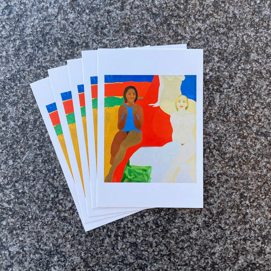 Emma Amos postcard "Three Figures", Set of Five