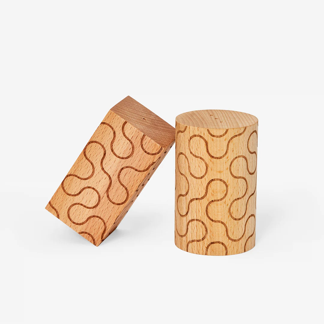 Pattern Salt and Pepper Shakers