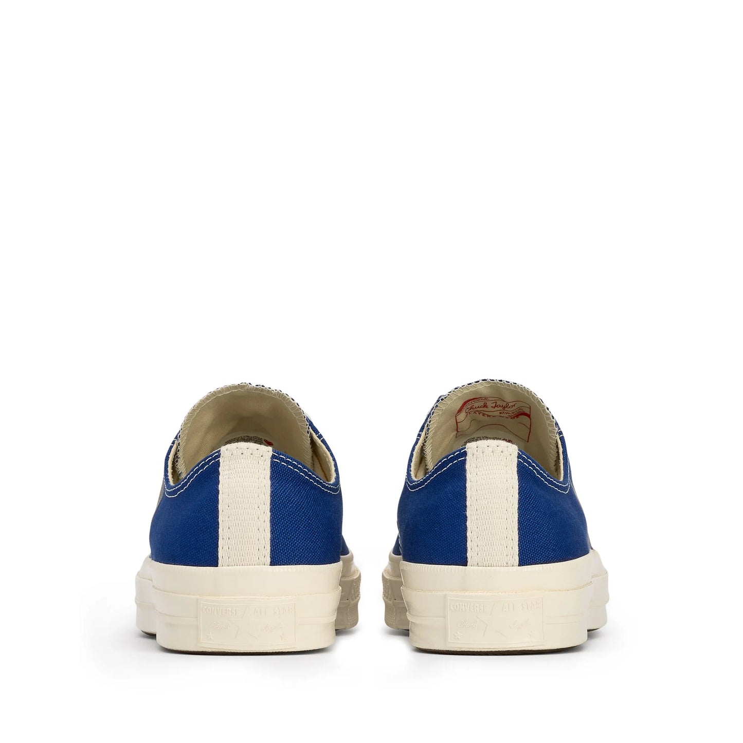 CDG PLAY X CONVERSE BLUE QUARTZ LOW TOP SNEAKERS