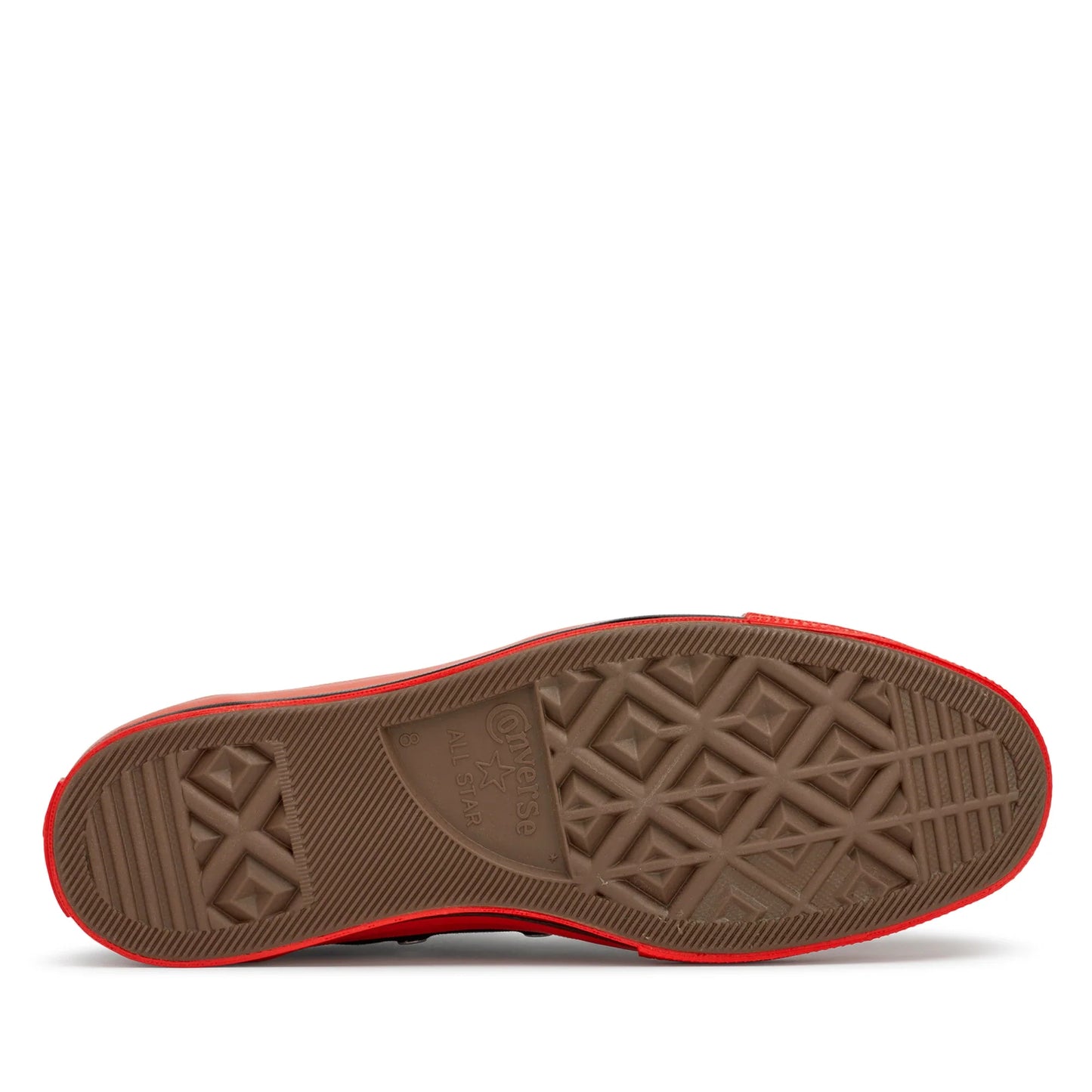 CDG PLAY X CONVERSE RED SOLE BLACK HIGH TOP SNEAKERS