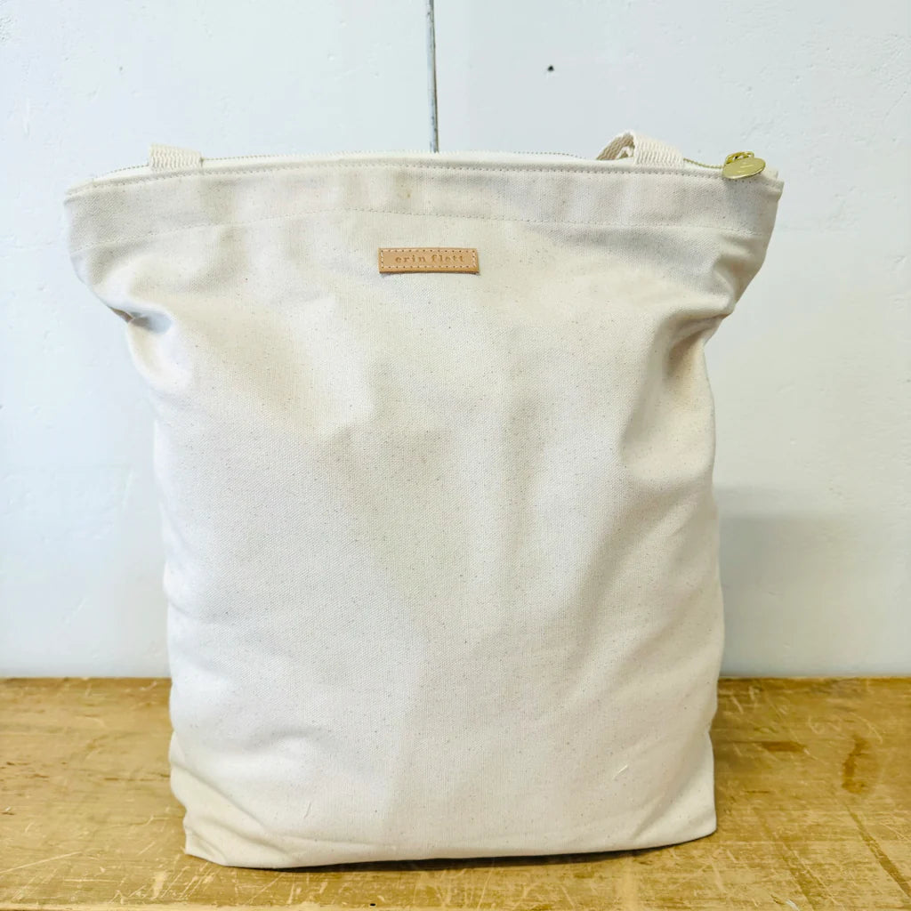 Erin Flett - Neutral Double Dot Carry All Tote Bag