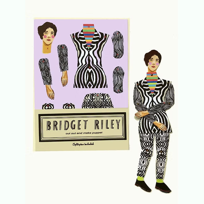 Bridget Riley Cut and Make Puppet