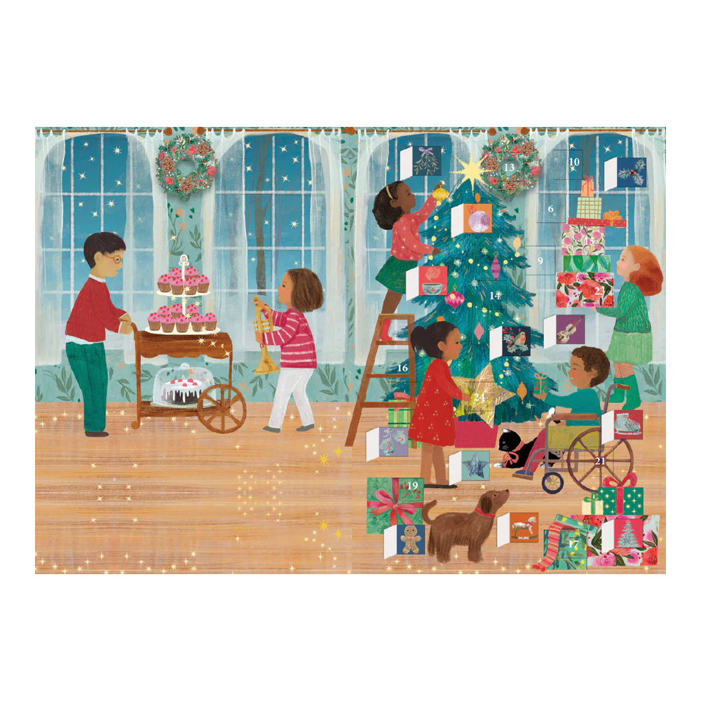 A Christmas Party Advent Calendar Card