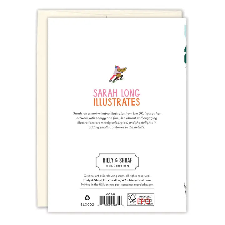 Ice Skaters Boxed Holiday Cards - Set of 10