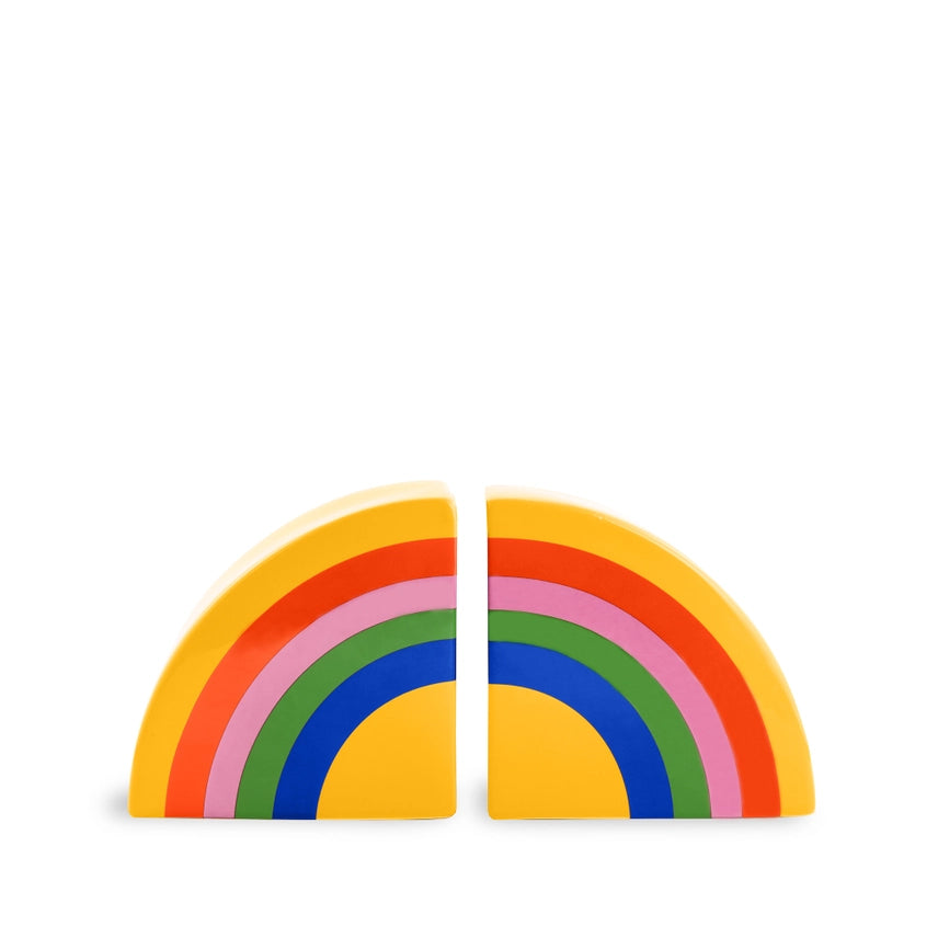 Ceramic Rainbow Bookends