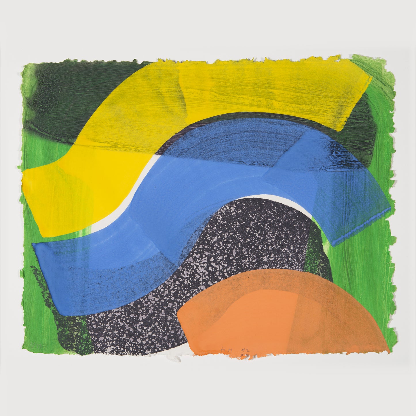 Put Out More Flags, 1992 Hand-colored lithograph Edition of 25 by Howard Hodgkin