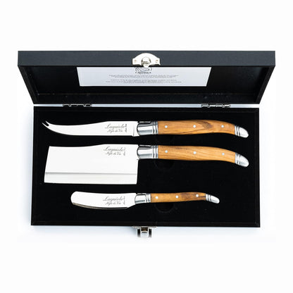 Laguiole Style Cheese Knives, Set of 3