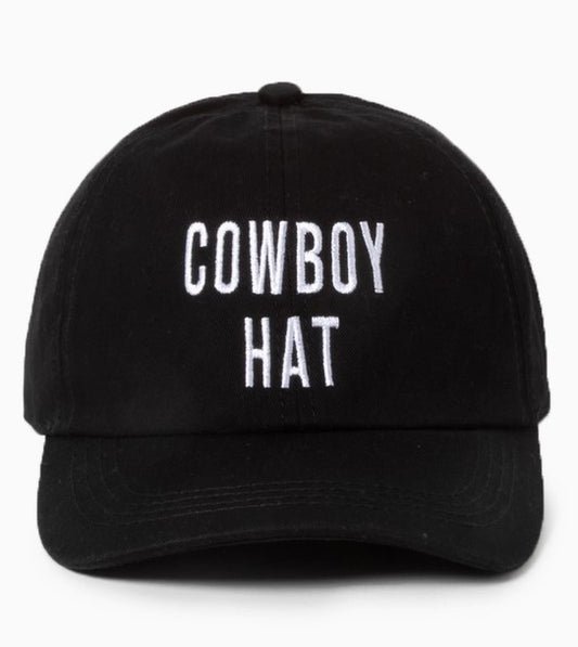 "Cowboy Hat" Embroidered Baseball Cap