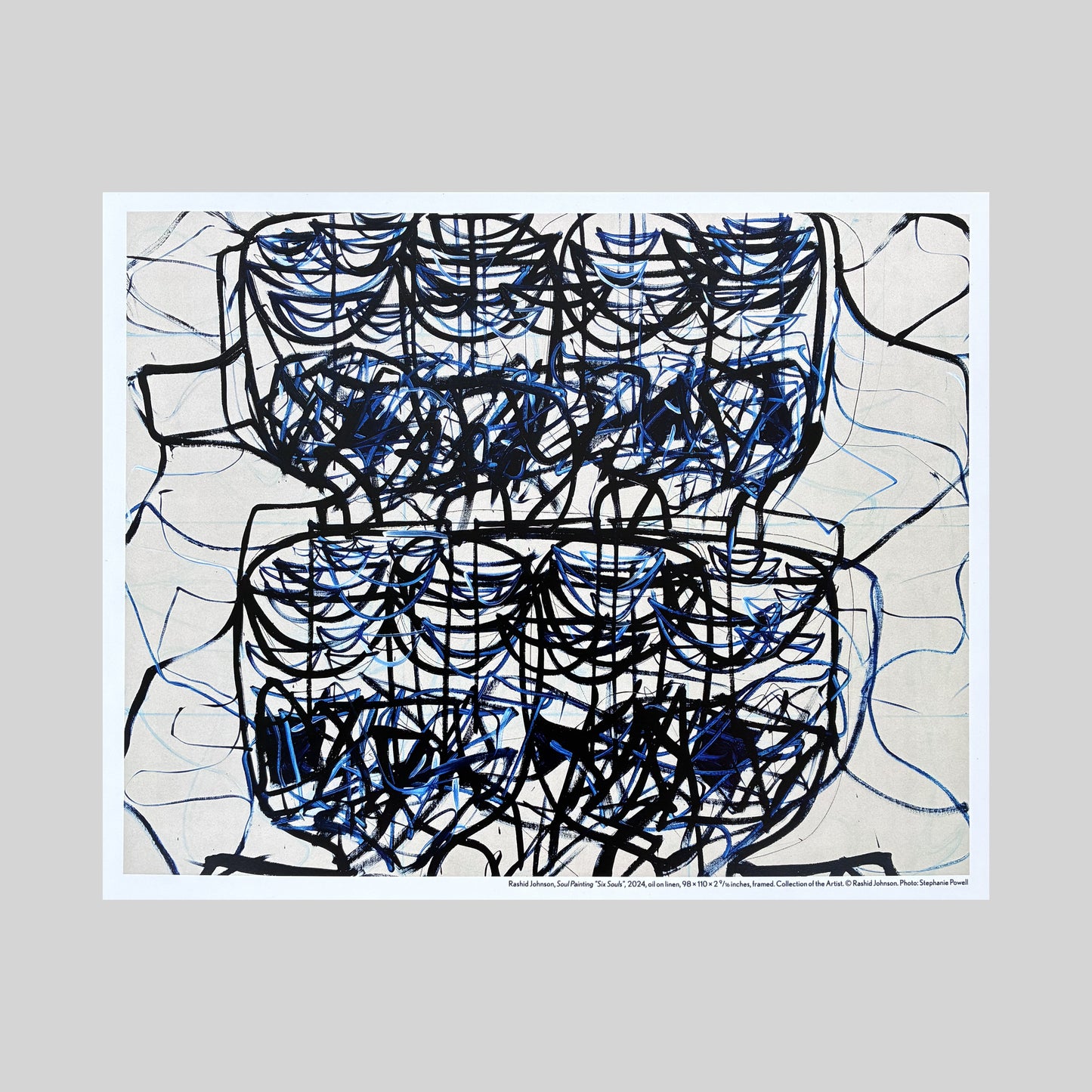 Soul Painting "Six Souls" by Rashid Johnson: Poster Print