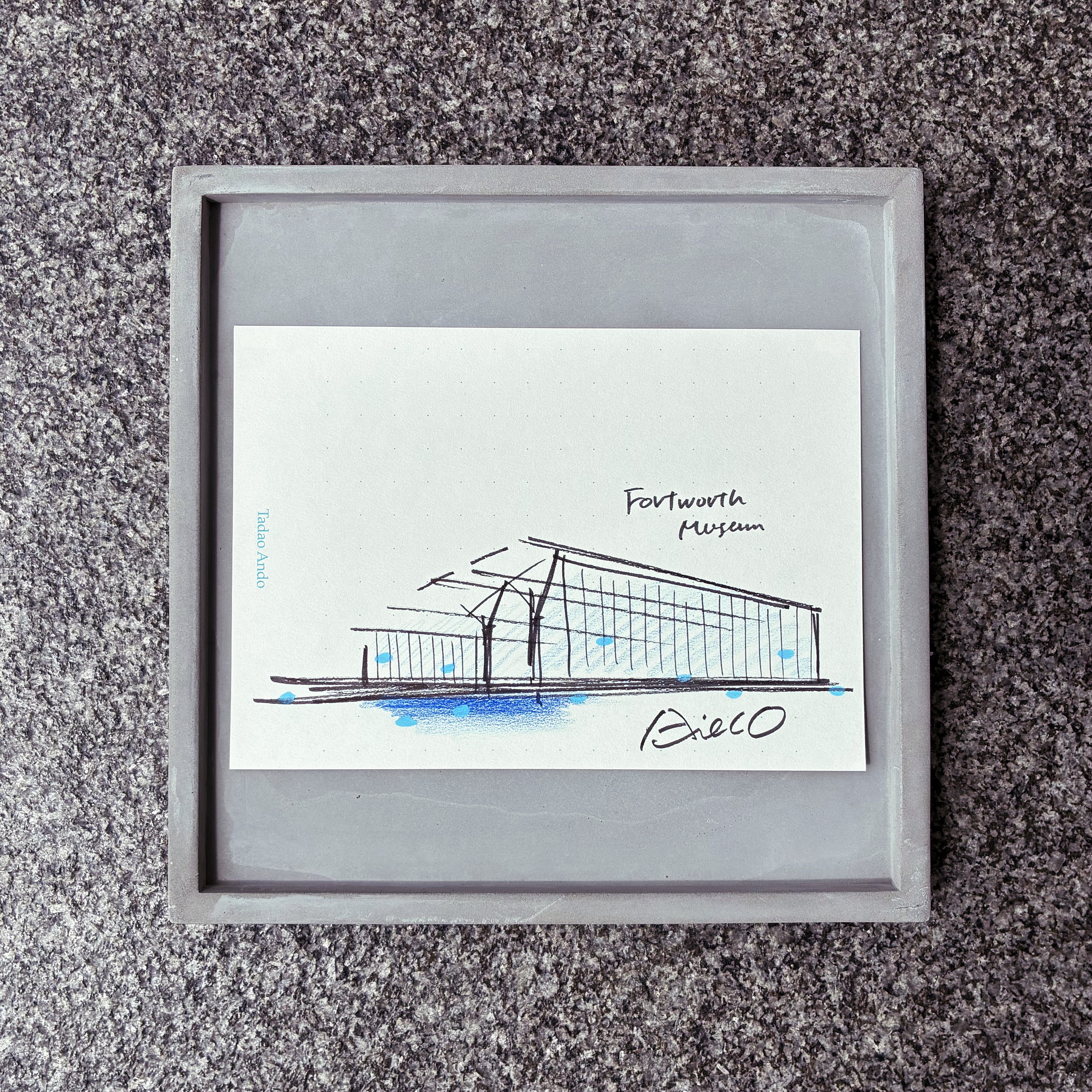 Tadao Ando architectural sketch – The Modern Shop