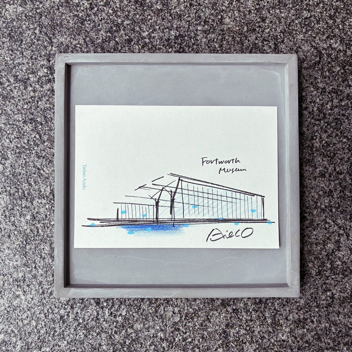 Tadao Ando architectural sketch