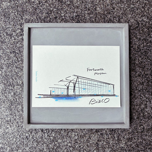 Tadao Ando architectural sketch