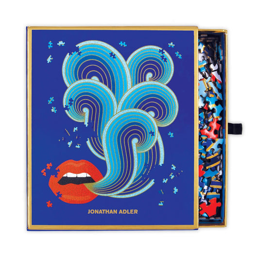 Jonathan Adler 750 Piece Lips Shaped Jigsaw Puzzle