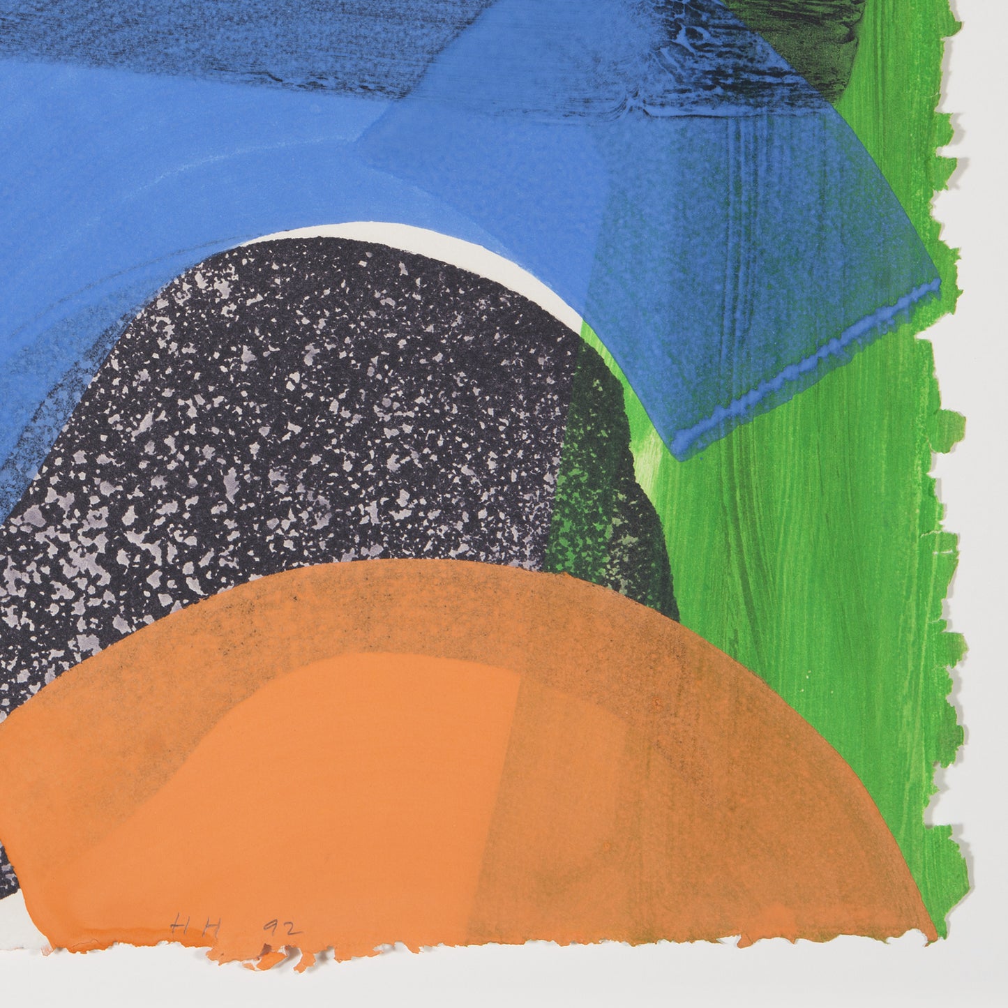 Put Out More Flags, 1992 Hand-colored lithograph Edition of 25 by Howard Hodgkin