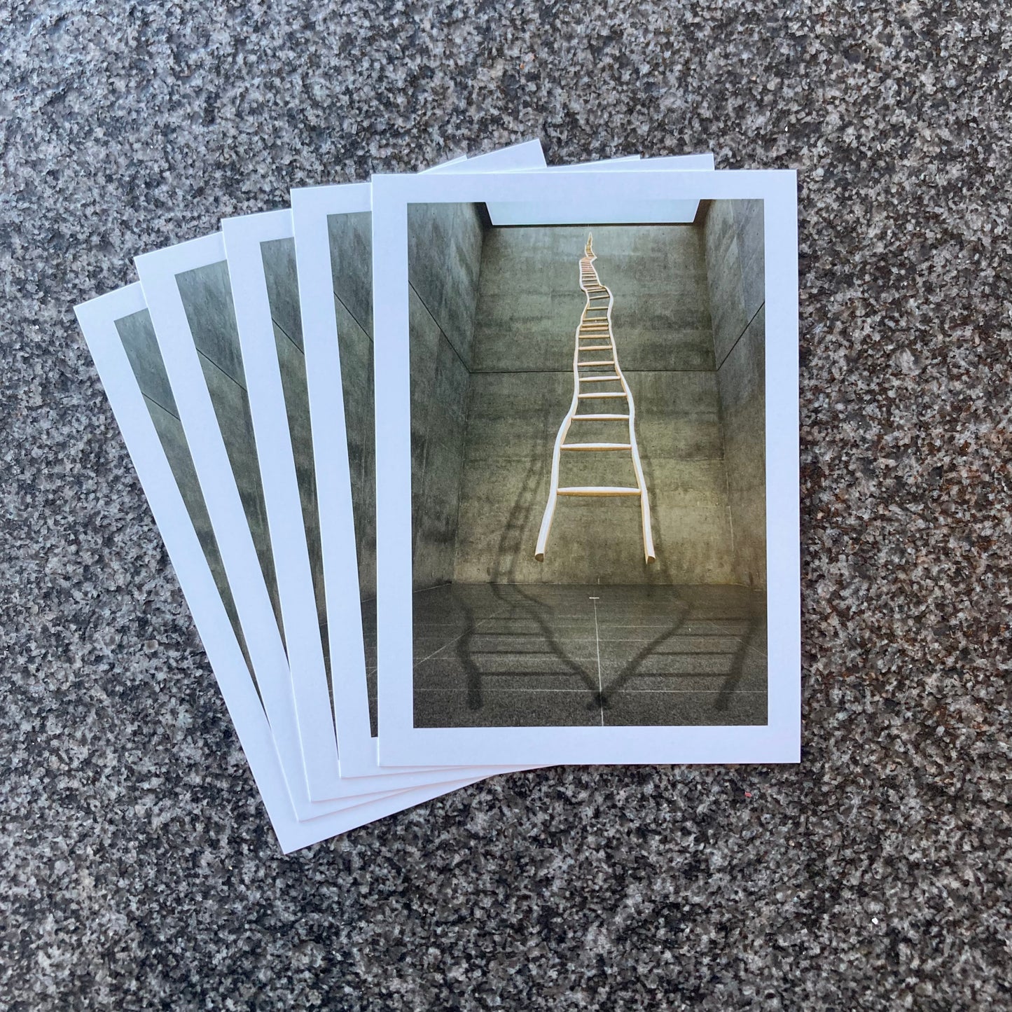 Martin Puryear postcard, "Ladder for Booker T. Washington", Set of Five