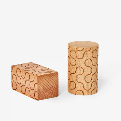 Pattern Salt and Pepper Shakers