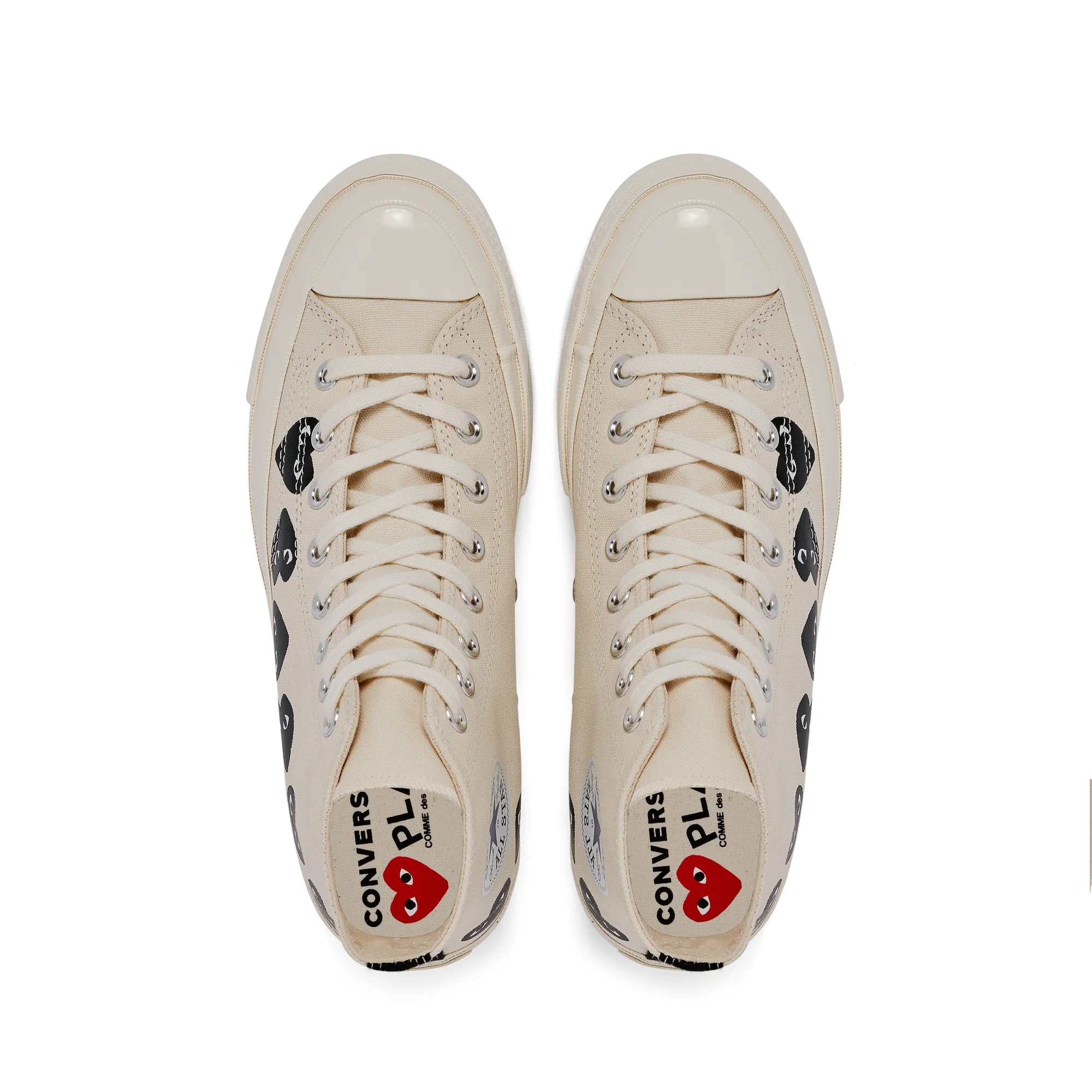 Comme des garcons white converse low best sale