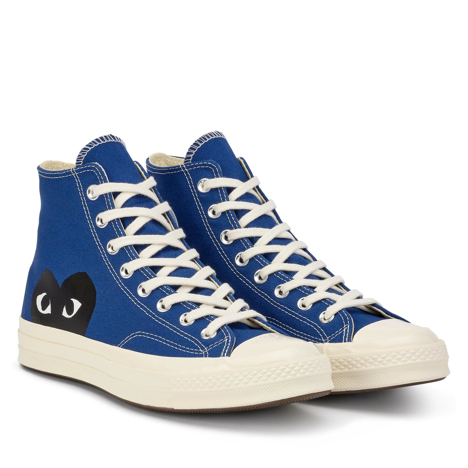 CDG PLAY X CONVERSE BLUE QUARTZ HIGH TOP SNEAKERS High Top M8/W10