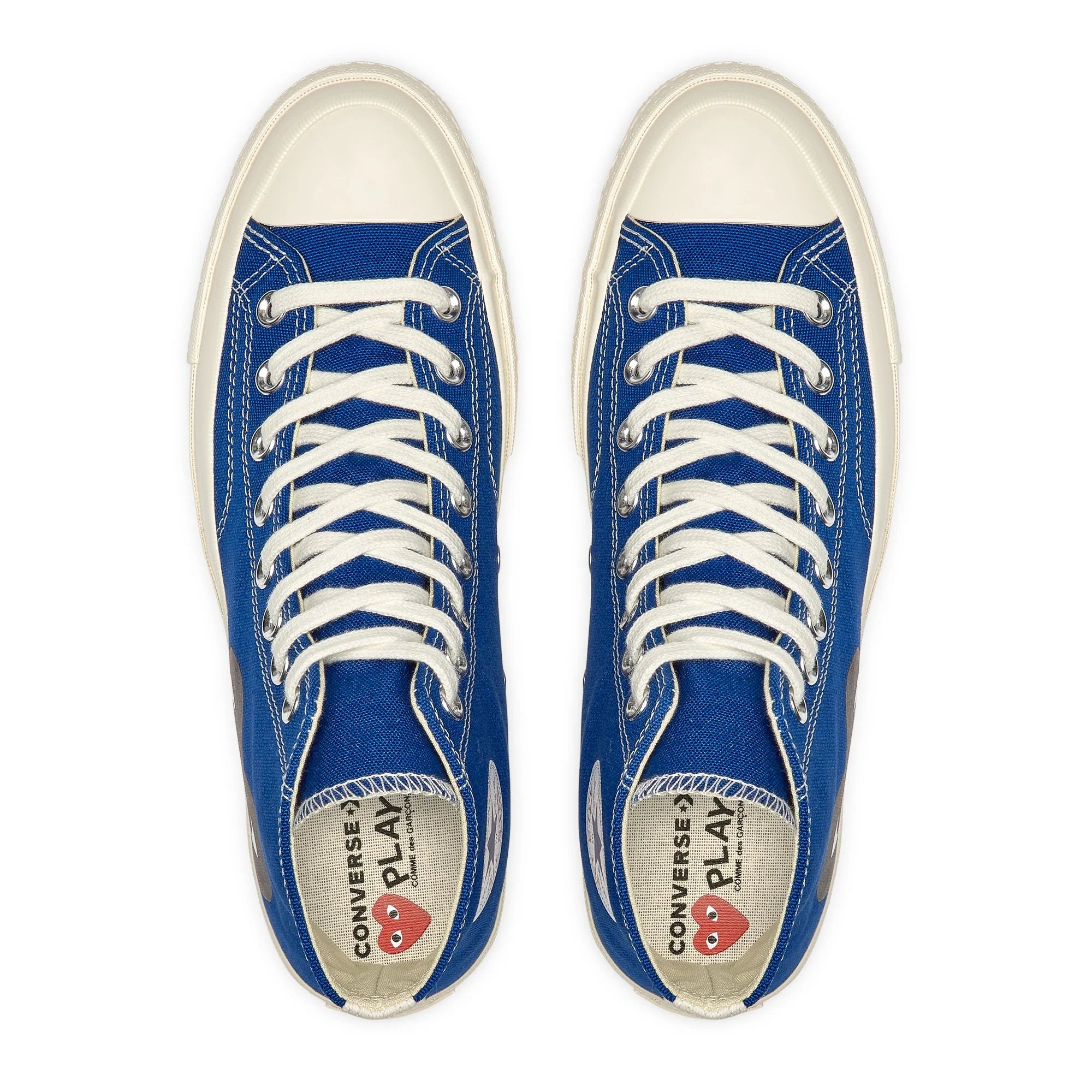 CDG PLAY X CONVERSE BLUE QUARTZ HIGH TOP SNEAKERS The Modern Shop