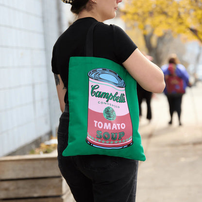 Andy Warhol Tote Bag - Campbell's Soup, Green