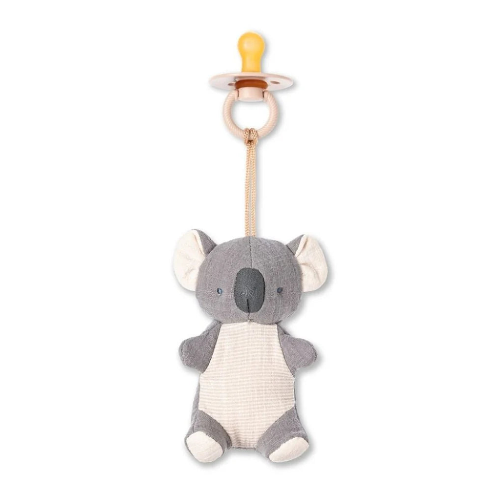 Bitzy Pal Natural Rubber Pacifier & Lovey - Koala