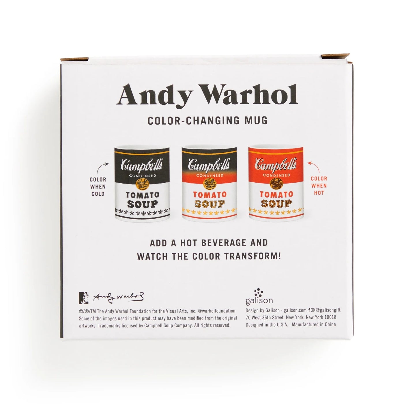 Andy Warhol Color Changing Mug