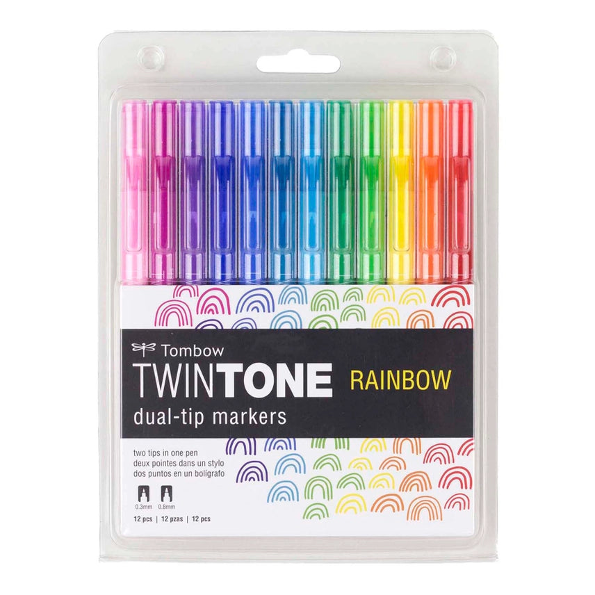 Twintone Marker Set: Rainbow - 12-Pack