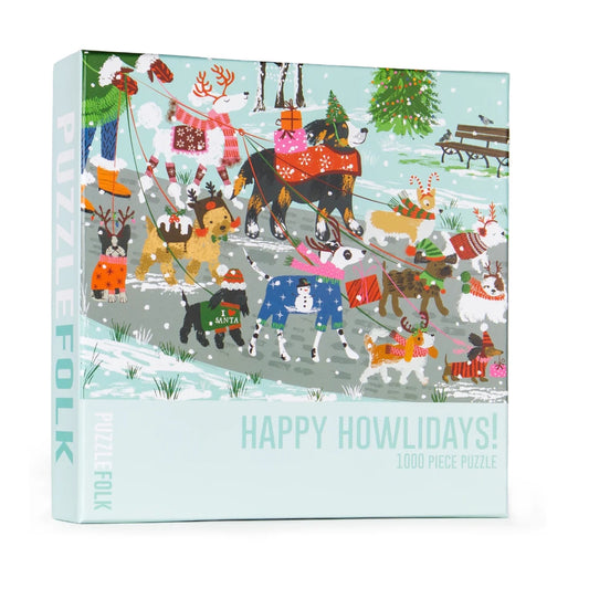 Happy Howlidays Christmas Dogs Puzzle - 1000 Piece