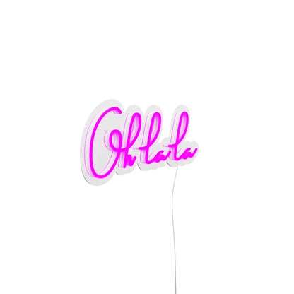 Neon Sign Ohlala - Pink Led Lights Wall Art