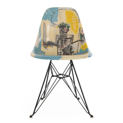 Jean-Michel Basquiat Case Study® Furniture Side Shell Eiffel Chair - Warrior