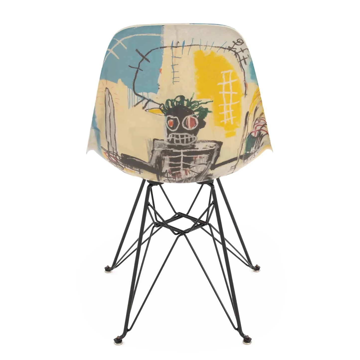 Jean-Michel Basquiat Case Study® Furniture Side Shell Eiffel Chair - Warrior