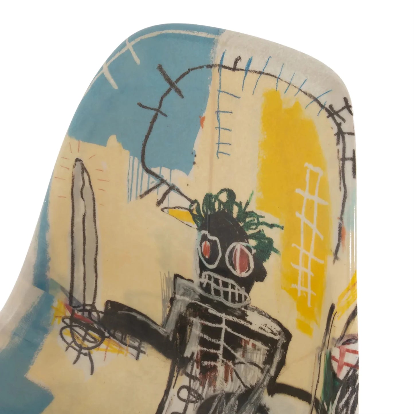 Jean-Michel Basquiat Case Study® Furniture Side Shell Eiffel Chair - Warrior