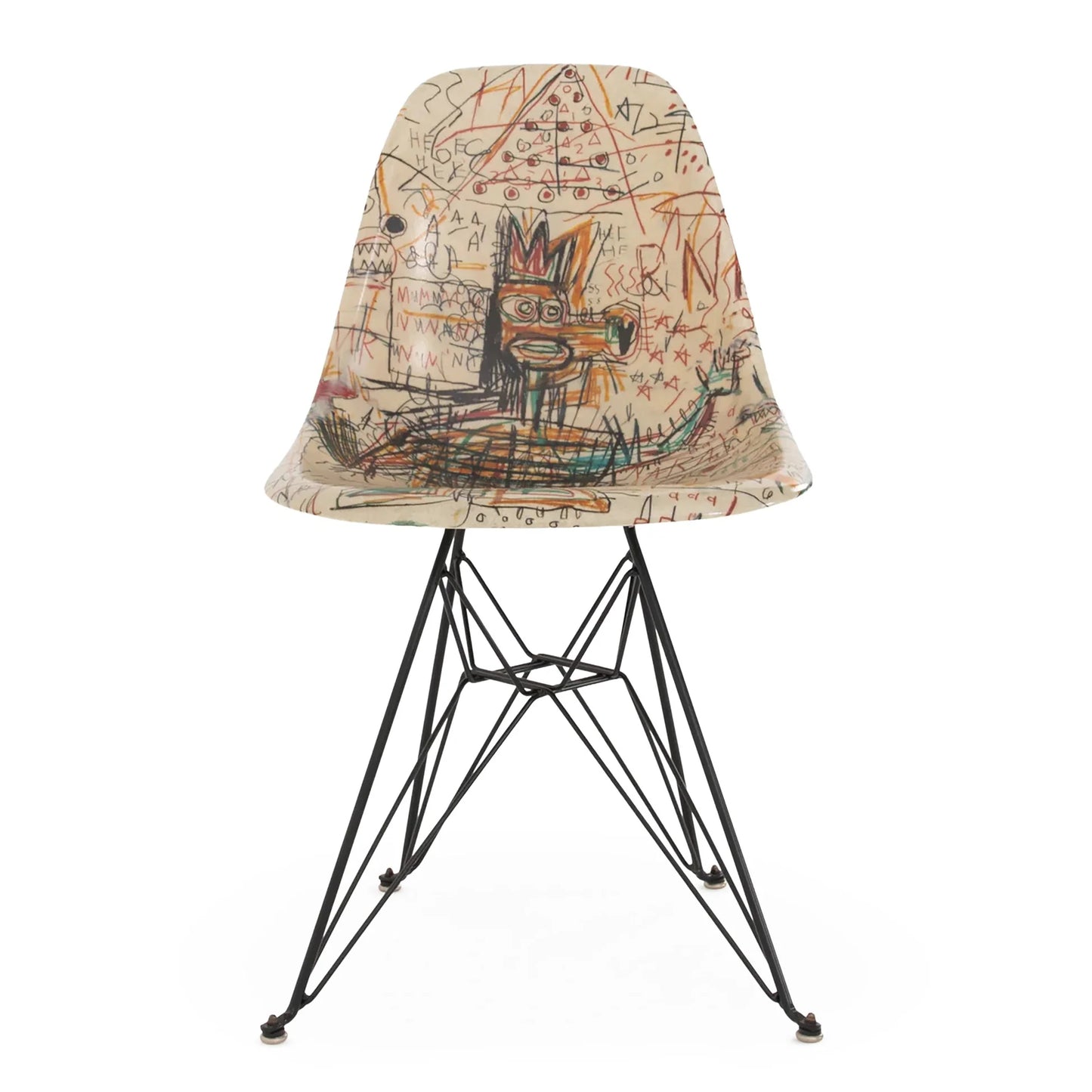 Jean-Michel Basquiat Case Study® Furniture Side Shell Eiffel Chair - Connect the Dots