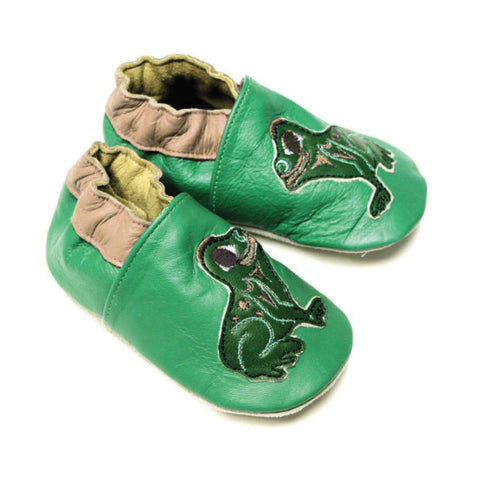 Leather Baby Shoes - Frog