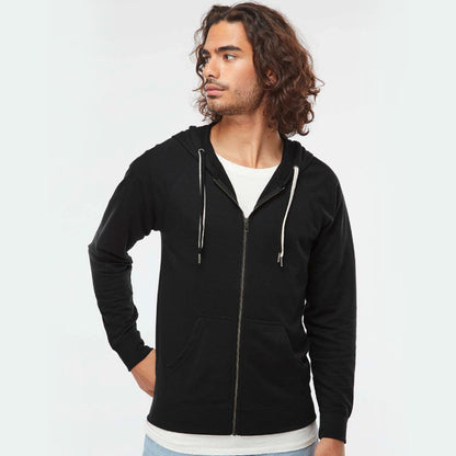 Summer Weight Modern Collegiate Full-Zip Hoodie