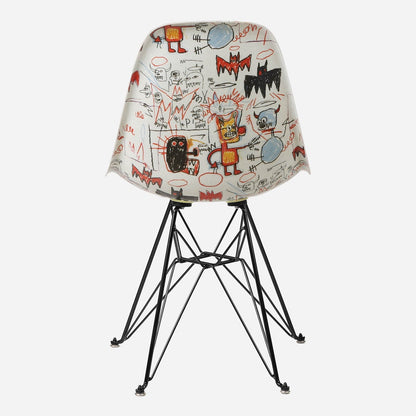 Jean-Michel Basquiat Case Study® Furniture Side Shell Eiffel Chair - Bats