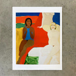 Three Figures, print by Emma Amos
