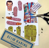 Keith Haring Cut and Make Puppet
