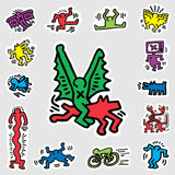 FLIGHT by Keith Haring Sticker Sheet