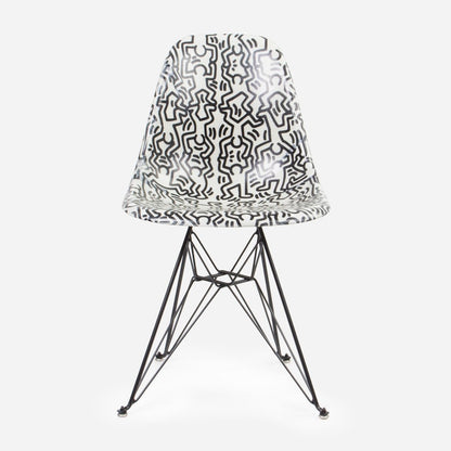 Keith Haring Case Study® Furniture Side Shell Eiffel Chair - Figures